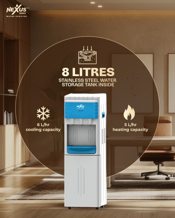 Nexus HNC-RO Dispenser | Hot, Normal & Cold Water Dispenser with Inbuilt RO & SS Storage Tank - Image 5