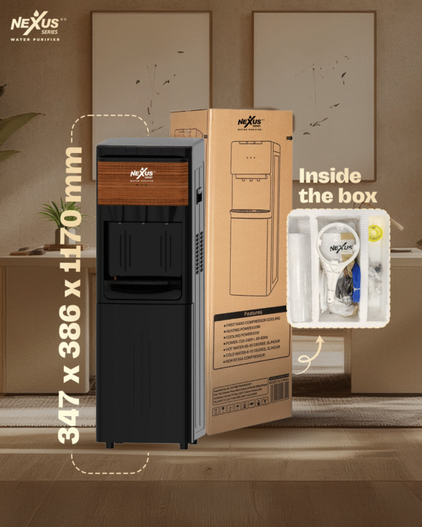 Nexus HNC-RO Dispenser | Hot, Normal & Cold Water Dispenser with Inbuilt RO & SS Storage Tank - Image 4